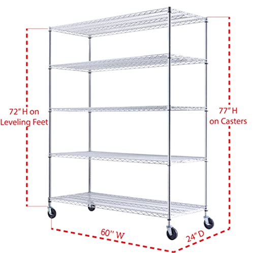 Read Rack 5-Tier Wire Shelving NSF3000 - Image 4