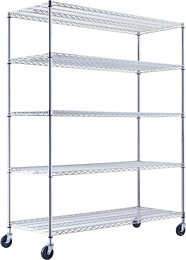 Read Rack 5-Tier Wire Shelving NSF3000
