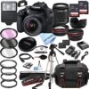 Canon EOS 2000D Rebel T7 DSLR Camera 36pc Bundle
