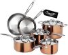 Ciwete Tri Ply 18/10 Steel Set CWTP010 Pot and Pan