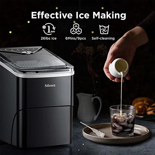 Silonn Ice Maker SLIM09 9 Cubes - Image 2