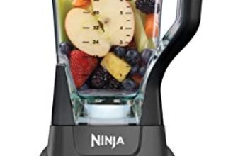 Ninja BL610 Professional 72 Oz Countertop Blender with 1000-Watt Base and Total Crushing Technology for Smoothies, Ice and Frozen Fruit, Black, 9.5 in L x 7.5 in W x 17 in H