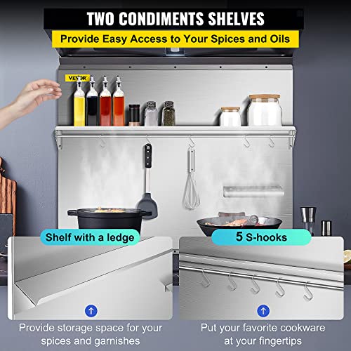VEVOR Range Backsplash ZHFGHJ-01 With Shelf - Image 5
