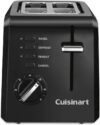 Cuisinart 2-Slice Compact Plastic Toaster, Black
