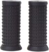 GANPUB 2Pcs Black Soft Rubber Bike Grips