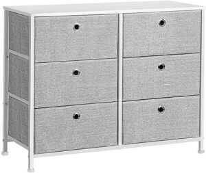 SONGMICS 3-Tier Fabric Drawer Storage Dresser