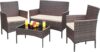 Greesum 4-Piece Outdoor Wicker Furniture Set