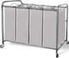 STORAGE MANIAC 4-Section Laundry Sorter with Wheels
