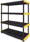 CX 4-Tier Heavy Duty Plastic Storage Shelving