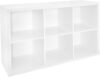 ClosetMaid 6 Cube Storage Shelf with Back Panel