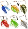 FREE FISHER 6 Pcs Metal Spinner Baits for Bass