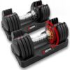 Keppi Adjustable 25lb Dumbbells with Anti-Slip Handle