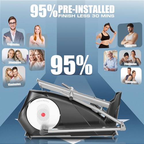 ANCHEER Elliptical Machine with 22 Resistance Levels - Image 3