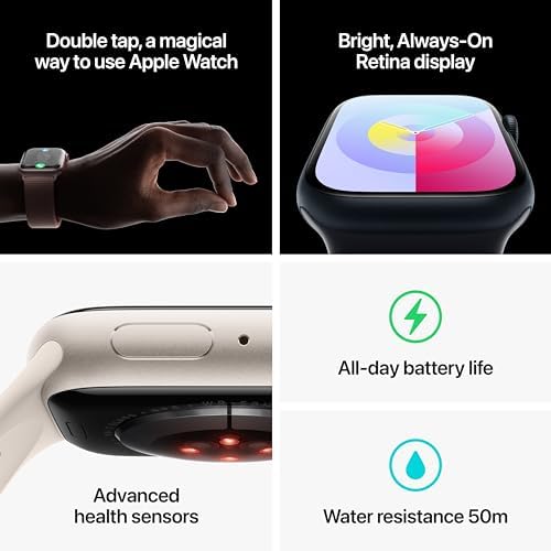 Apple Series 9 GPS Smartwatch, Pink Aluminum - Image 5