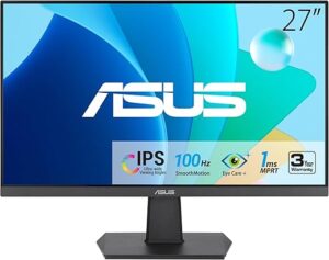 ASUS 27″ Full HD Monitor, 100Hz