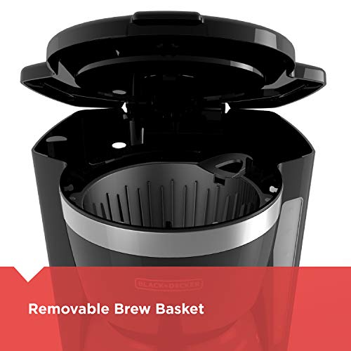 BLACK+DECKER 12-Cup Programmable Coffee Maker, Black - Image 3