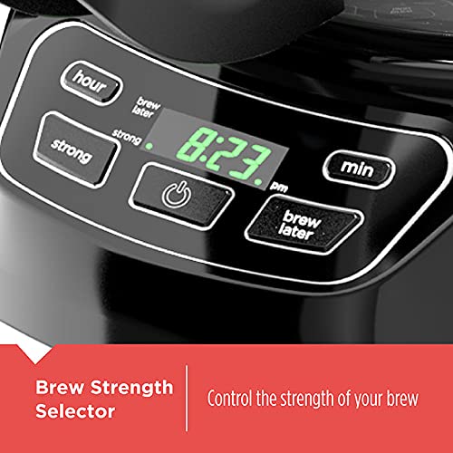 BLACK+DECKER 12-Cup Programmable Coffeemaker, Black - Image 3