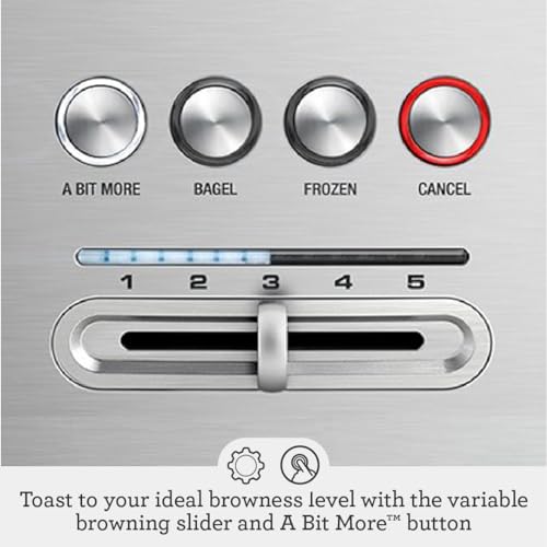 Breville 4-Slice Toaster, Brushed Stainless Steel - Image 3