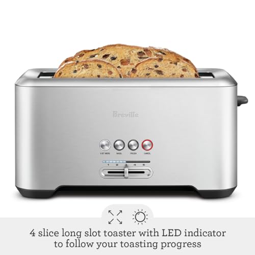 Breville 4-Slice Toaster, Brushed Stainless Steel - Image 2