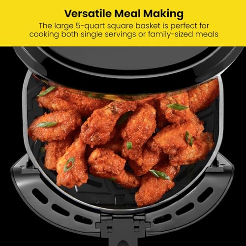 Chefman Digital 5 Qt Air Fryer, One Touch Presets - Image 3