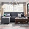 Shintenchi Convertible 79-Inch L-Shaped Sofa, Reversible Chaise
