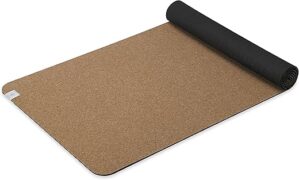 Gaiam Cork Yoga Mat – Non-Slip, Sweat-Resistant