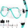 JARDIN Dry Snorkel Set with Panoramic Mask