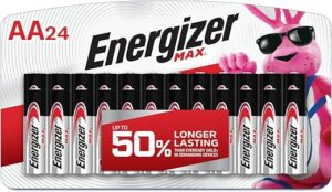 Energizer Max AA Alkaline Batteries, 24-Pack