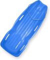 Slippery Racer Flexible Blue Toboggan Snow Sled with Rope