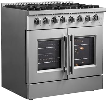Forno 36" Freestanding Dual Fuel Range with Convection - Image 3