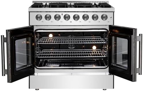 Forno 36" Freestanding Dual Fuel Range with Convection - Image 2