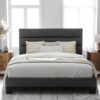 Allewie Full Size Upholstered Bed Frame with Headboard