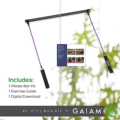 Gaiam Pilates Bar Reformer Kit with Resistance Bands - Image 5