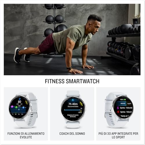 Garmin Venu 3 Smartwatch, 1.4" AMOLED, Black - Image 2