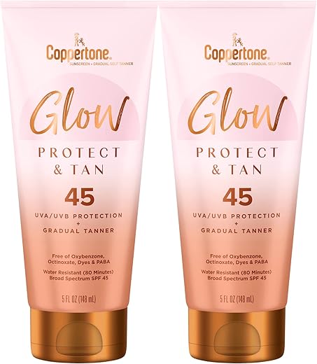 Coppertone Glow Protect And Tan Sunscreen