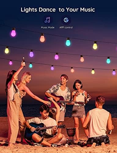 Govee Smart Outdoor RGBIC String Lights, 96ft - Image 3