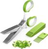 JOFUYU Green 5-Blade Herb Scissors