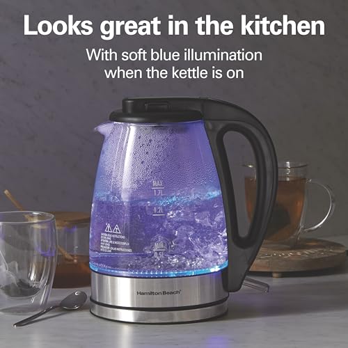 Hamilton Beach 1.7L Electric Glass Tea Kettle, Auto-Shutoff - Image 5