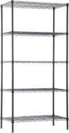 BestOffice Heavy Duty Wire Shelving Unit (Black)