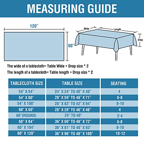 H.VERSAILTEX Linen Textured 60x120 Inch Spill-Proof Tablecloth - Image 5
