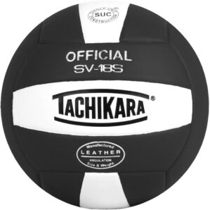 Tachikara Institutional Quality Composite VolleyBall, Black-White