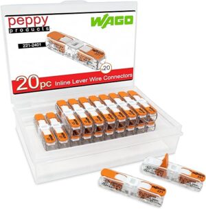 Peppy Products Lever Nuts Compact Wire Connectors, 20pc