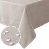 H.VERSAILTEX Linen Textured 60×120 Inch Spill-Proof Tablecloth