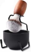 CRUCISRESIN Men’s Shaving Brush Set, 3pcs