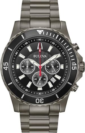 Bulova Men’s Stainless Steel Chronograph Quartz Watch