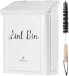 SUBEKYU Metal Magnetic Lint Bin with Lid