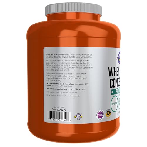 NOW Unflavored Whey Protein Concentrate Powder - Image 3