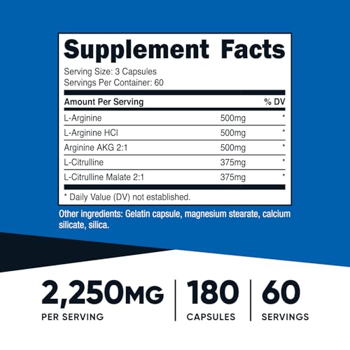 Nutricost Nitric Oxide Booster Capsules - Image 2