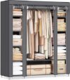 SONGMICS Portable Bedroom Closet with Fabric Cover