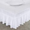 Utopia Bedding Queen Elastic Microfiber Bed Skirt, 16-Inch